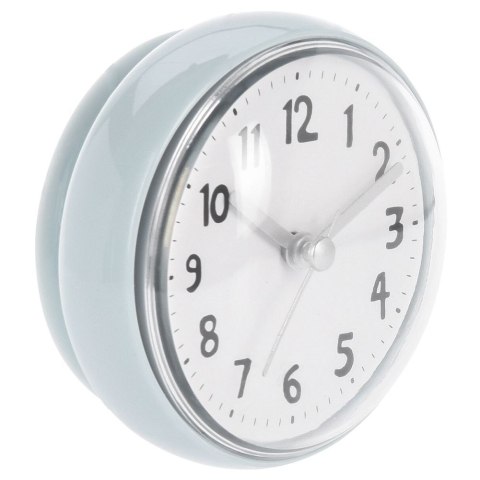 Zegar łazienkowy z przyssawką ścienny wodoodporny niebieski 7.5cm VILDE 569325-N