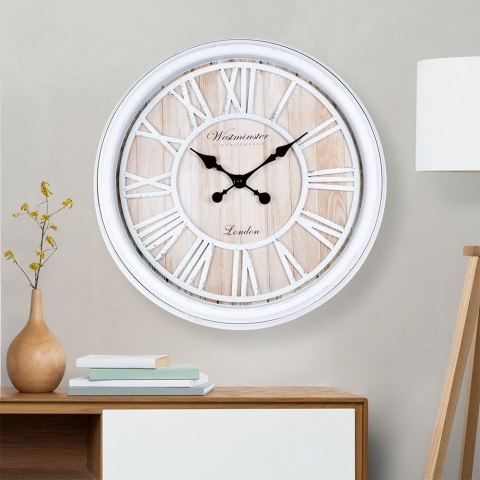 Zegar ścienny na ścianę biały 50cm VILDE 569605