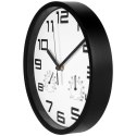 Zegar ścienny na ścianę biały z termometrem higrometrem 25cm VILDE 569613-B
