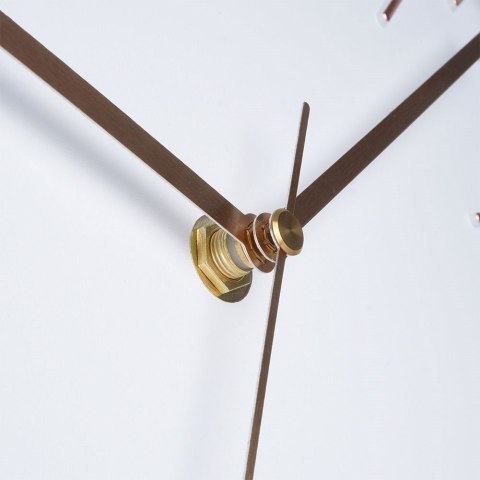 Zegar ścienny na ścianę biały złoty 30cm VILDE 569657-B