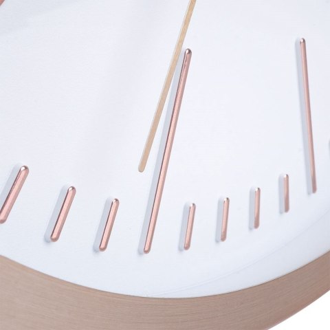 Zegar ścienny na ścianę biały złoty 30cm VILDE 569657-B