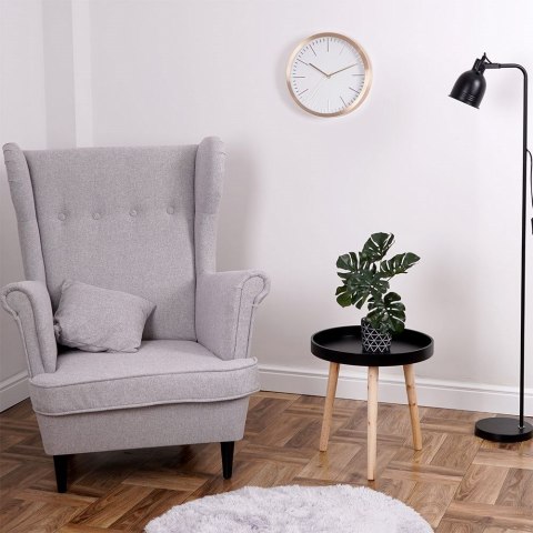 Zegar ścienny na ścianę biały złoty 30cm VILDE 569657-B