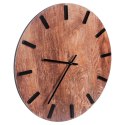 Zegar ścienny na ścianę brązowy 40cm VILDE 569889