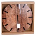 Zegar ścienny na ścianę brązowy 40cm VILDE 569889