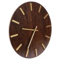 Zegar ścienny na ścianę brązowy 40cm VILDE 569890