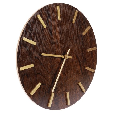 Zegar ścienny na ścianę brązowy 40cm VILDE 569890