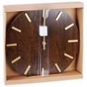 Zegar ścienny na ścianę brązowy 40cm VILDE 569890