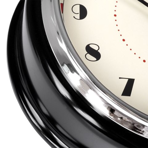 Zegar ścienny na ścianę czarny 30cm VILDE 569611