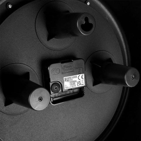 Zegar ścienny na ścianę czarny 30cm VILDE 569611