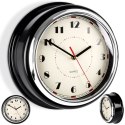Zegar ścienny na ścianę czarny 30cm VILDE 569611