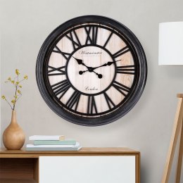 Zegar ścienny na ścianę czarny 50cm VILDE 569606