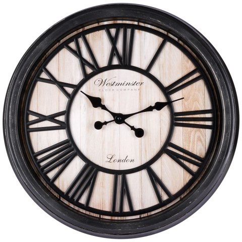Zegar ścienny na ścianę czarny 50cm VILDE 569606