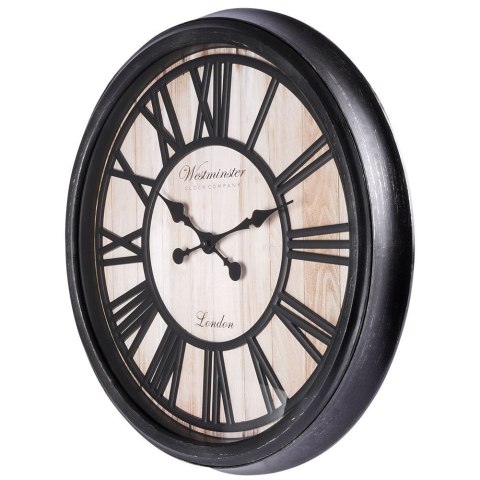Zegar ścienny na ścianę czarny 50cm VILDE 569606