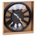 Zegar ścienny na ścianę czarny 50cm VILDE 569888