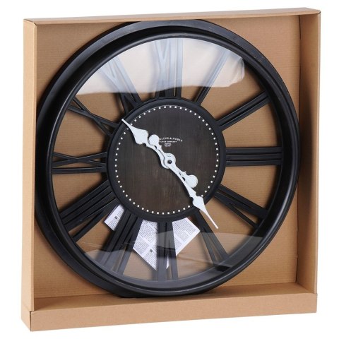 Zegar ścienny na ścianę czarny 50cm VILDE 569888
