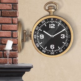 Zegar ścienny na ścianę czarny dwustronny 28.5cm VILDE 569437