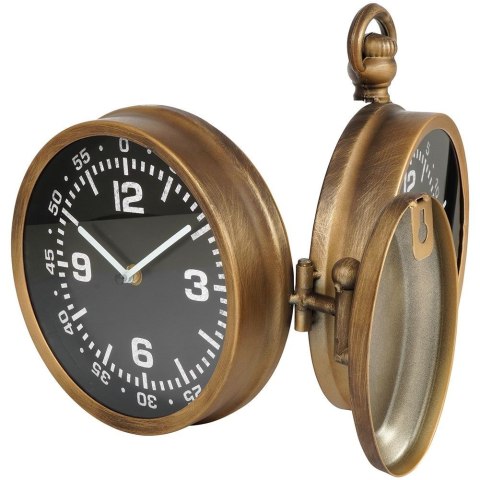Zegar ścienny na ścianę czarny dwustronny 28.5cm VILDE 569437