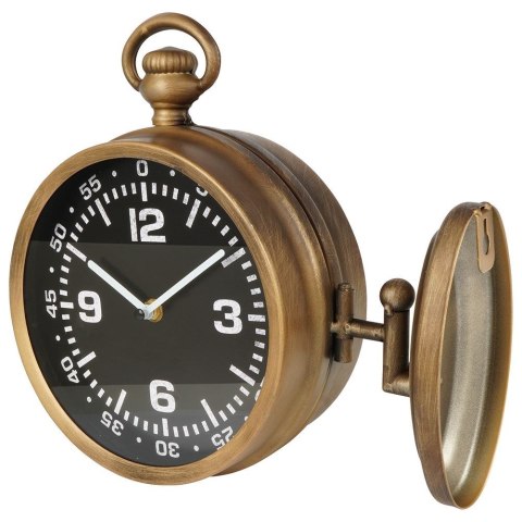 Zegar ścienny na ścianę czarny dwustronny 28.5cm VILDE 569437