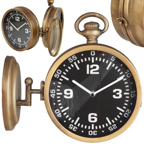 Zegar ścienny na ścianę czarny dwustronny 28.5cm VILDE 569437