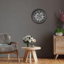 Zegar ścienny na ścianę czarny srebrny ruchome koła zębate 35cm VILDE 569261