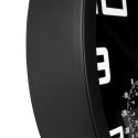 Zegar ścienny na ścianę czarny z termometrem higrometrem 25cm VILDE 569613-C