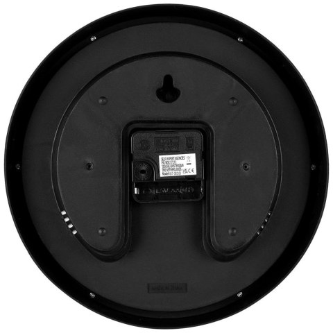 Zegar ścienny na ścianę czarny z termometrem higrometrem 25cm VILDE 569613-C
