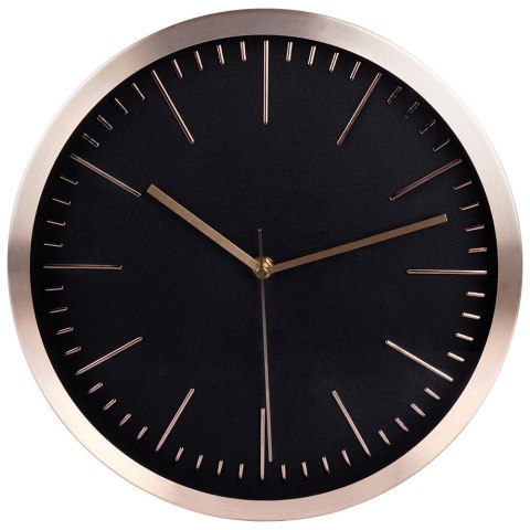 Zegar ścienny na ścianę czarny złoty 30cm VILDE 569657-C