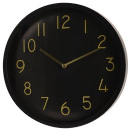 Zegar ścienny na ścianę czarny złoty 37cm VILDE 569271