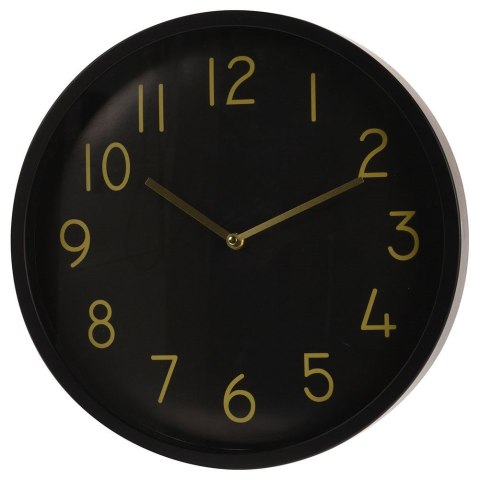 Zegar ścienny na ścianę czarny złoty 37cm VILDE 569271
