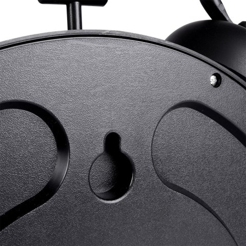 Zegar ścienny na ścianę czarny złoty budzik 38x30cm VILDE 569608