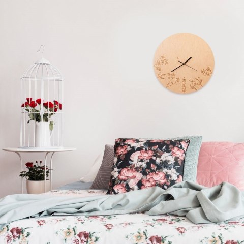 Zegar ścienny na ścianę drewniany LOUKA 34cm ORION 130837