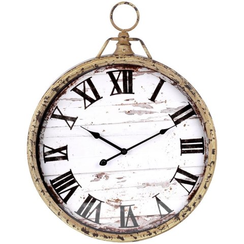 Zegar ścienny na ścianę metalowy 60x48cm VILDE 569604