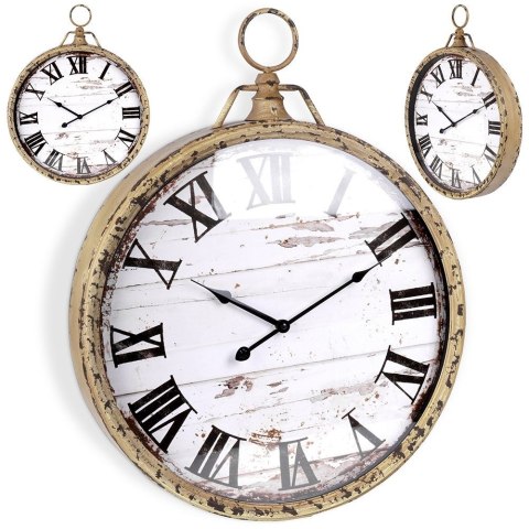 Zegar ścienny na ścianę metalowy 60x48cm VILDE 569604