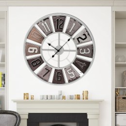 Zegar ścienny na ścianę metalowy biały 80cm VILDE 569065