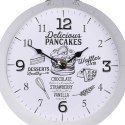 Zegar ścienny na ścianę metalowy biały patelnia HOME STYLING COLLECTION 832108-B