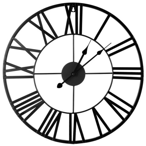 Zegar ścienny na ścianę metalowy czarny 45cm VILDE 569569