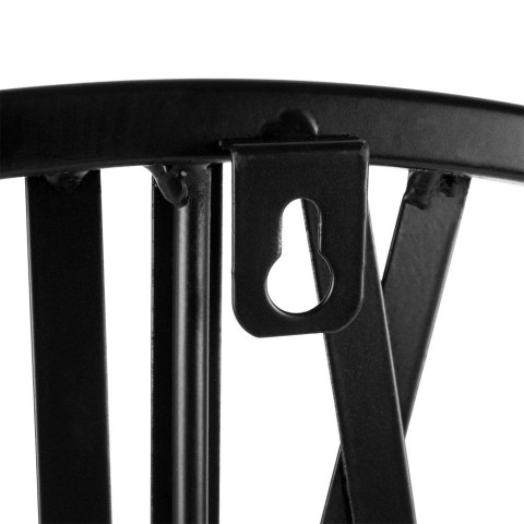 Zegar ścienny na ścianę metalowy czarny 45cm VILDE 569569
