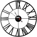 Zegar ścienny na ścianę metalowy czarny 45cm VILDE 569569