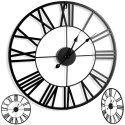 Zegar ścienny na ścianę metalowy czarny 45cm VILDE 569569