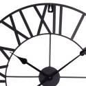 Zegar ścienny na ścianę metalowy czarny 57cm SEGNALE 130815