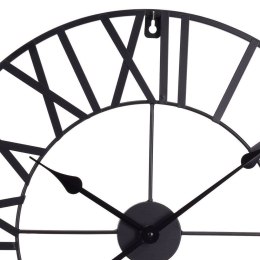 Zegar ścienny na ścianę metalowy czarny 57cm SEGNALE 130815