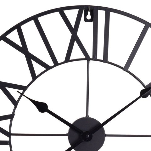 Zegar ścienny na ścianę metalowy czarny 57cm SEGNALE 130815