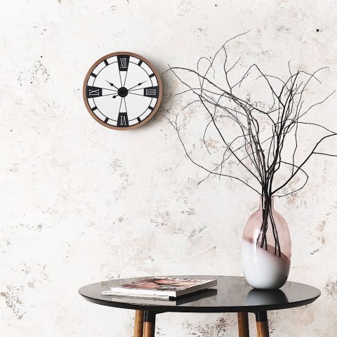 Zegar ścienny na ścianę metalowy czarny 70cm VILDE 569023