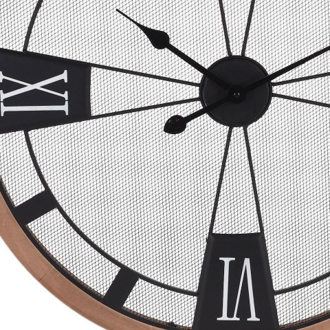 Zegar ścienny na ścianę metalowy czarny 70cm VILDE 569023