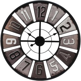 Zegar ścienny na ścianę metalowy czarny 80cm VILDE 569064