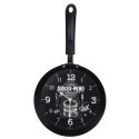 Zegar ścienny na ścianę metalowy czarny patelnia HOME STYLING COLLECTION 832108-C