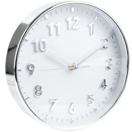 Zegar ścienny na ścianę srebrny 20cm VILDE 569370-S