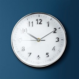 Zegar ścienny na ścianę srebrny 20cm VILDE 569370-S