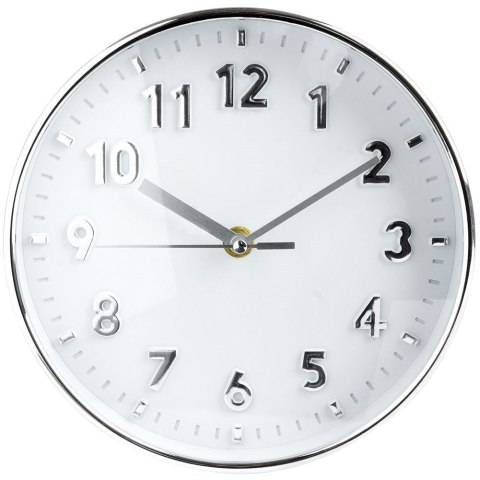 Zegar ścienny na ścianę srebrny 20cm VILDE 569370-S