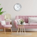 Zegar ścienny na ścianę srebrny 20cm VILDE 569370-S